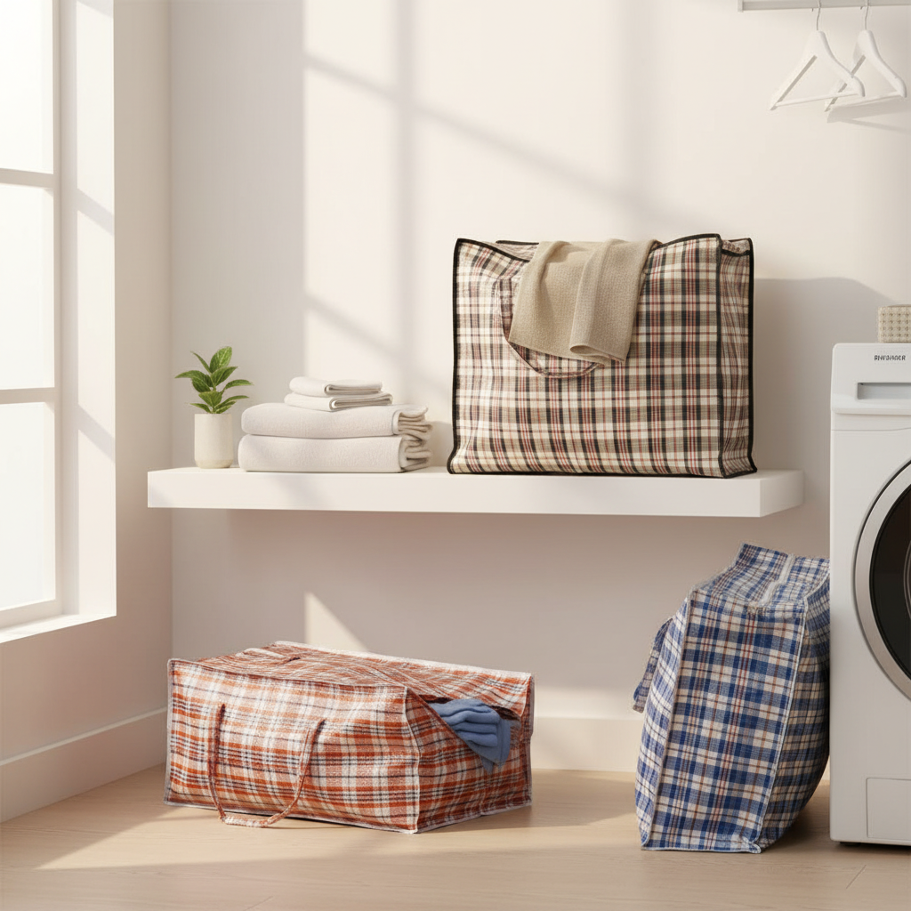 Striped Storage Bag 80x60x25cm