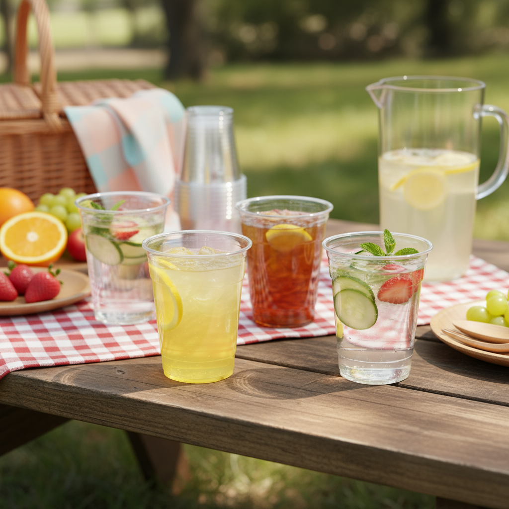 20pk Plastic Clear Cup 480ml