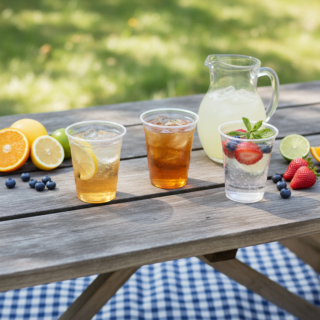 50pk Premium Plastic Clear Cup 300ml