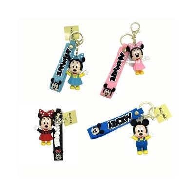 Mickey & Minnie Keyring