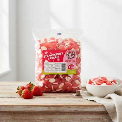 Gummy Strawberries & Cream 1kg