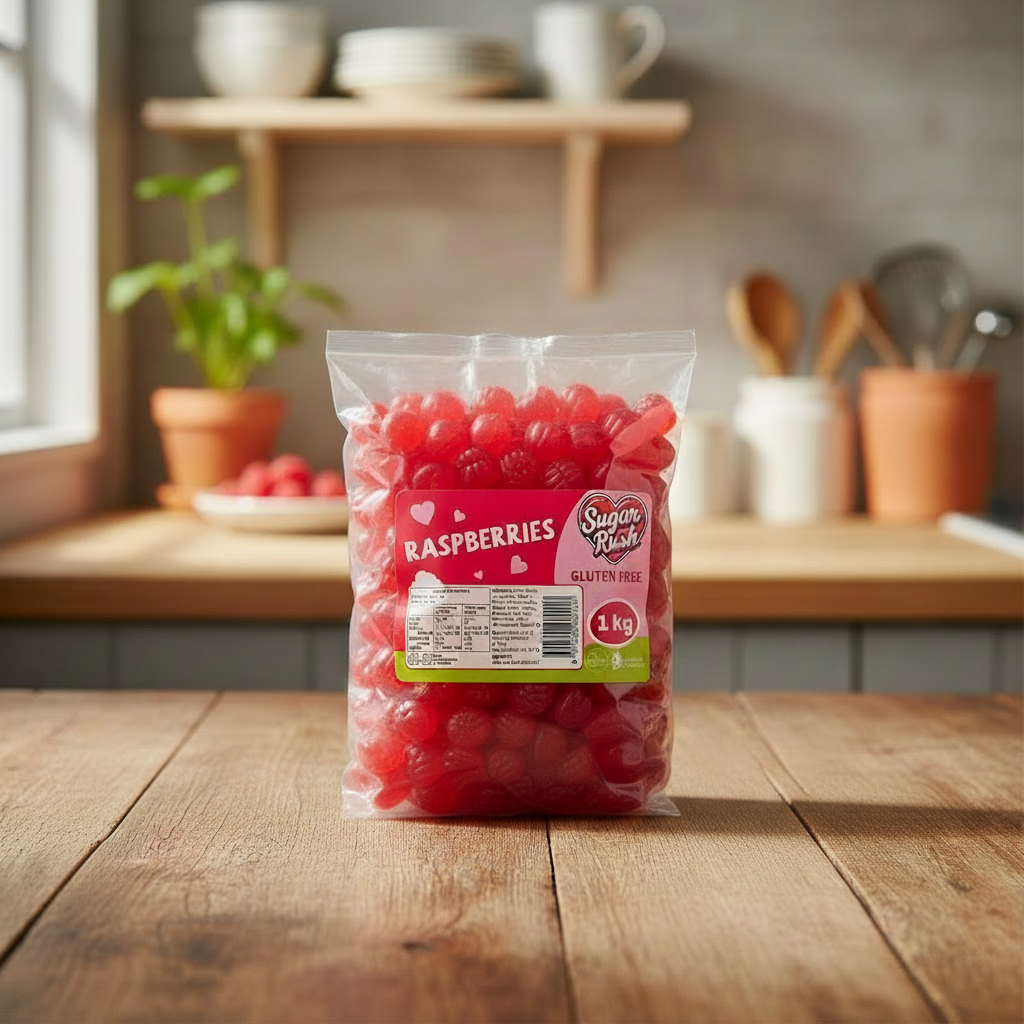 Sugar Rush Raspberries 1Kg