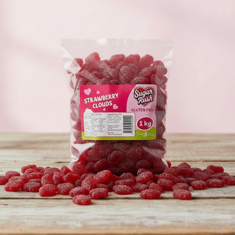 Sugar Rush Strawberry Clouds 1Kg