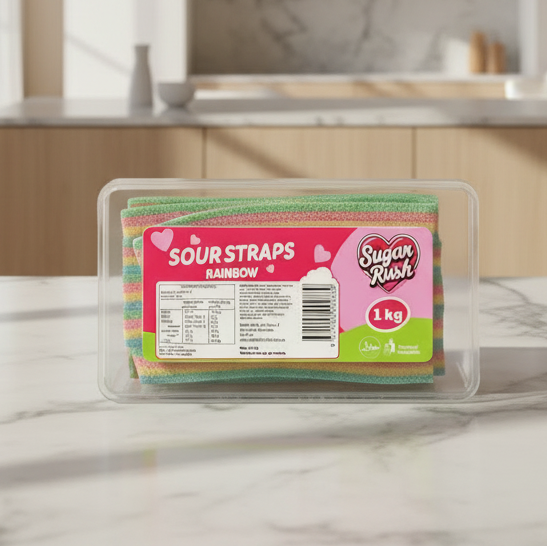 Sugar Rush Sour Straps 1kg