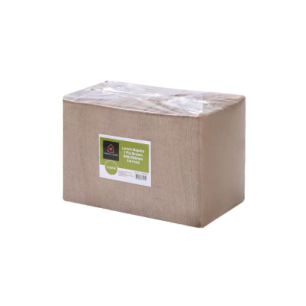 500s Recycled Lunch Napkin 1PLY 1/4 Fold (30x30cm)