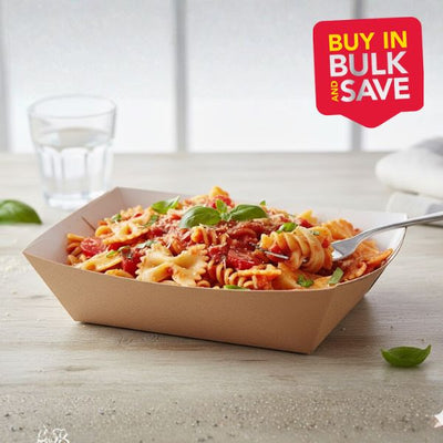 BULK 900pk #2 Small Tray Brown Cardboard (11x7.5x4cm)