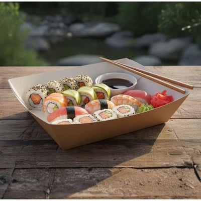 #3 Medium Tray Brown Cardboard (14x8.5x5.5cm)