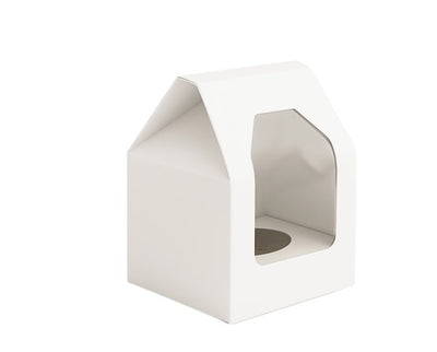 10pk 1 Hold White Cupcake Box (4x4x4in)