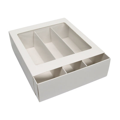 18 Hold White Macaron Box (18x16.5x5.5cm)