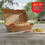 BULK 200pk Hot Dog Box Brown Corrugated Plain (20.8x7x7.5cm)
