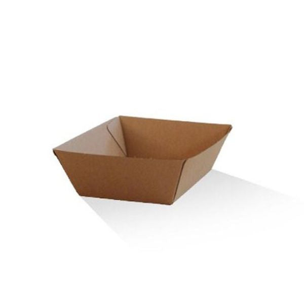 Tray Small Brown Corrugated Plain (13x9x5cm)