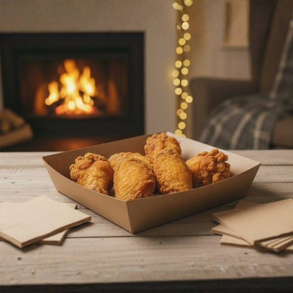 Tray Medium Brown Corrugated Plain (18x13.5x4.5cm)