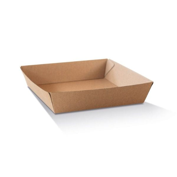 Tray Large Brown Corrugated Plain (15.2x22.5x4.5cm)