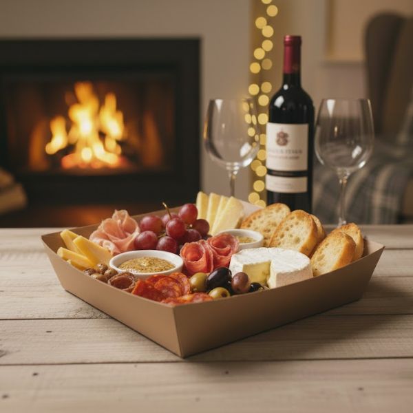 Tray X-Large Brown Corrugated Plain (25.2x18x5.8cm)