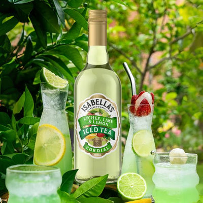 Isabella's Lychee Lime Lemon Ice Tea Cordial 700ml