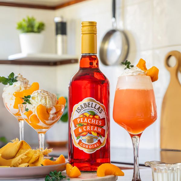 Isabella's Peaches & Cream Cordial 700ml