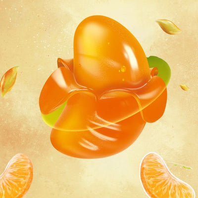 1kg Juicy Jelly peeled gummy orange