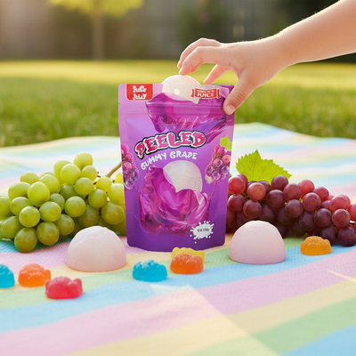 Juicy Jelly peeled gummy grape 120g