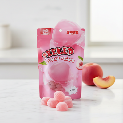 Juicy Jelly peeled gummy peach 120g