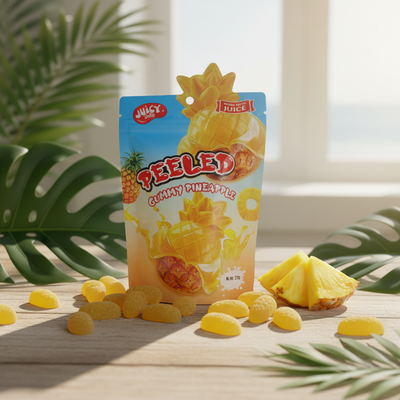 Juicy Jelly Peeled Gummy Pineapple 120g