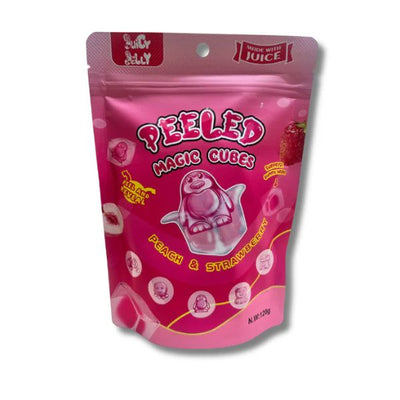 Juicy Jelly Magic Cubes Peach and Strawberry 120g