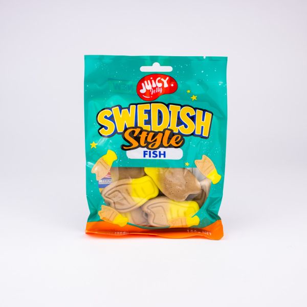 Juicy Jelly Swedish Banana Toffee Fish 100g