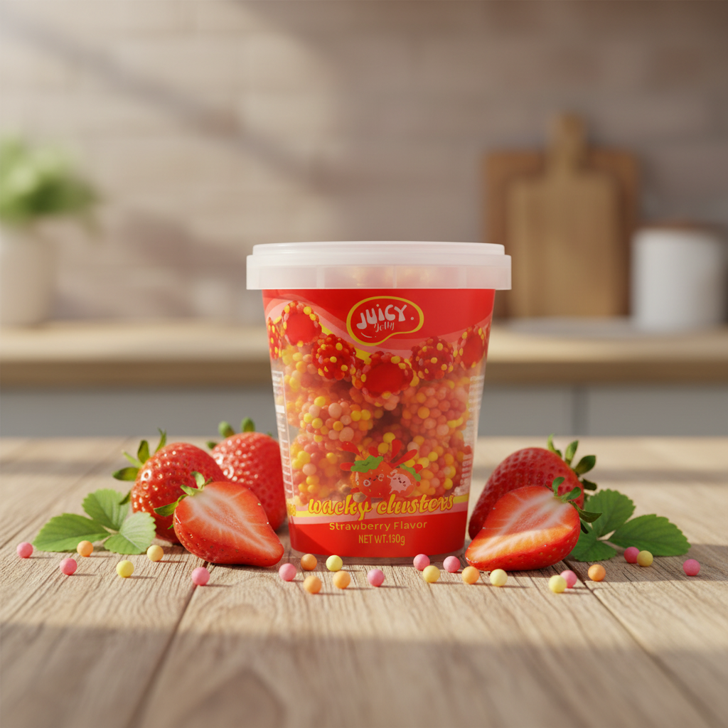 Juicy Jelly Wacky Clusters Strawberry 150g