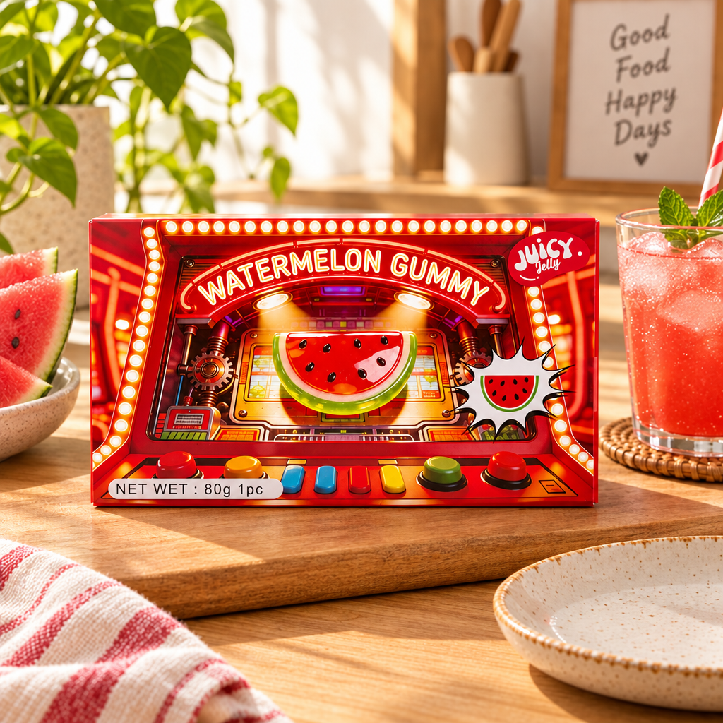 80g Juicy Jelly Theatre Box Watermelon Gummy