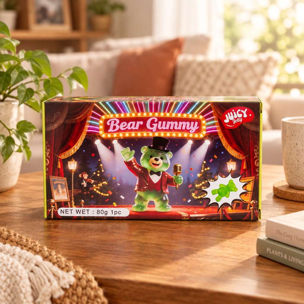 80g Juicy Jelly Theatre Box Bear Gummy