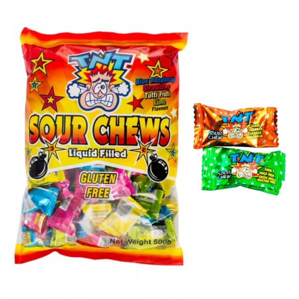 TNT Sour Chews 500g