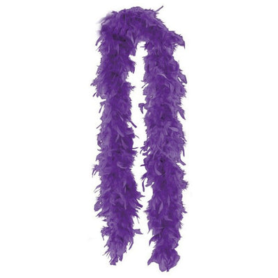 Dark Purple Feather Boa 110cm