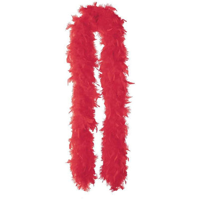 Red Feather Boa 110cm