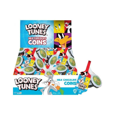 Assorted Looney Tunes Chocolate Coins 30g