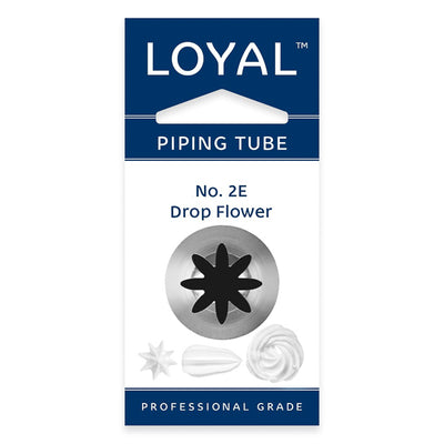 No.2E Drop Flower Loyal Medium Stainless Steel Piping Tip