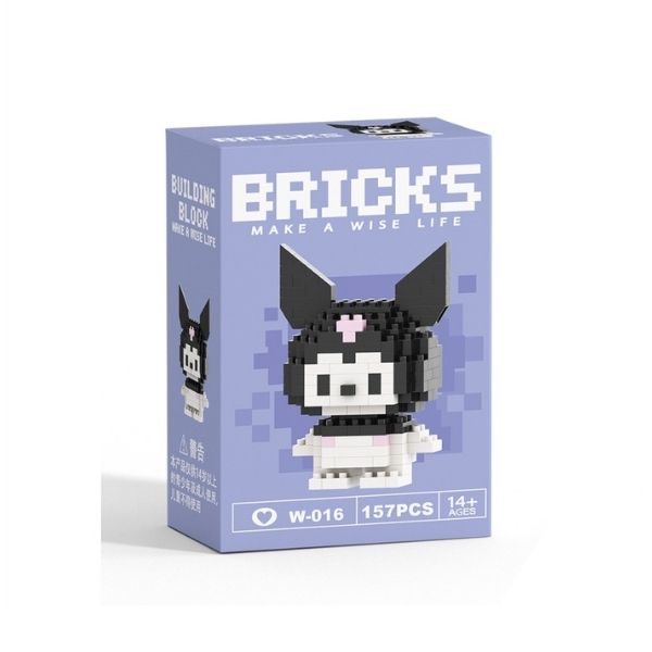 Kuromi Bricks 3D Lego 7.2x5.4x3cm