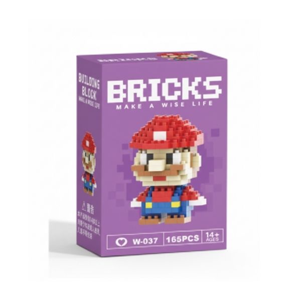 Mario Bricks 3D Lego 6.2x4.6x3.6cm