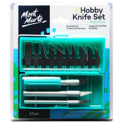 Mont Marte Hobby Knife Set SK5 Blades 13pc