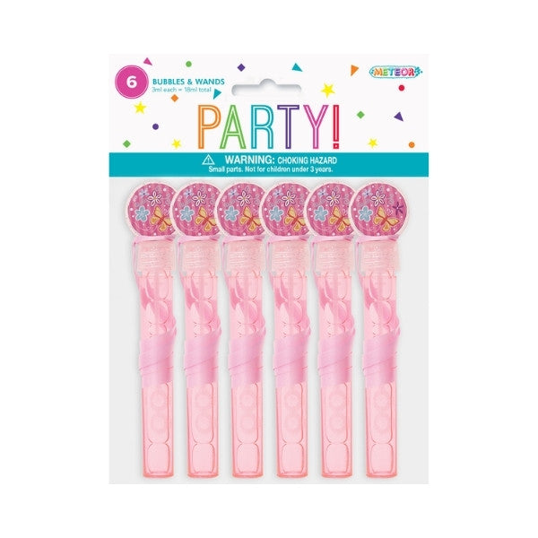 Pink Bubbles & Wands 3ml 6pk