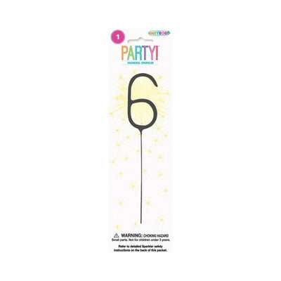 Numeral Sparkler - No 6