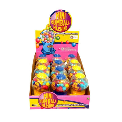 12pk Mini Gumball Machine 40g