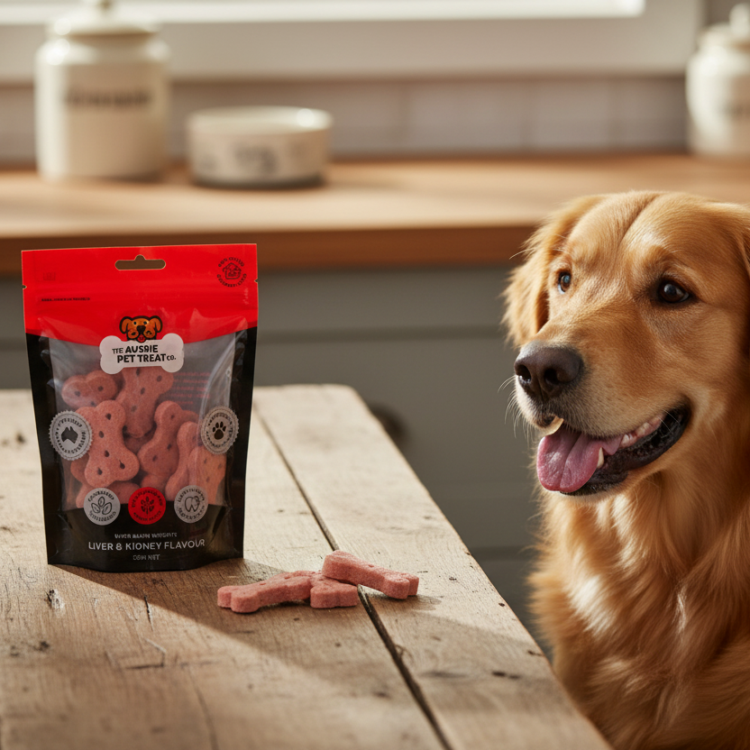Aussie Pet Treat Liver & Kidney Dog Biscuits 150g