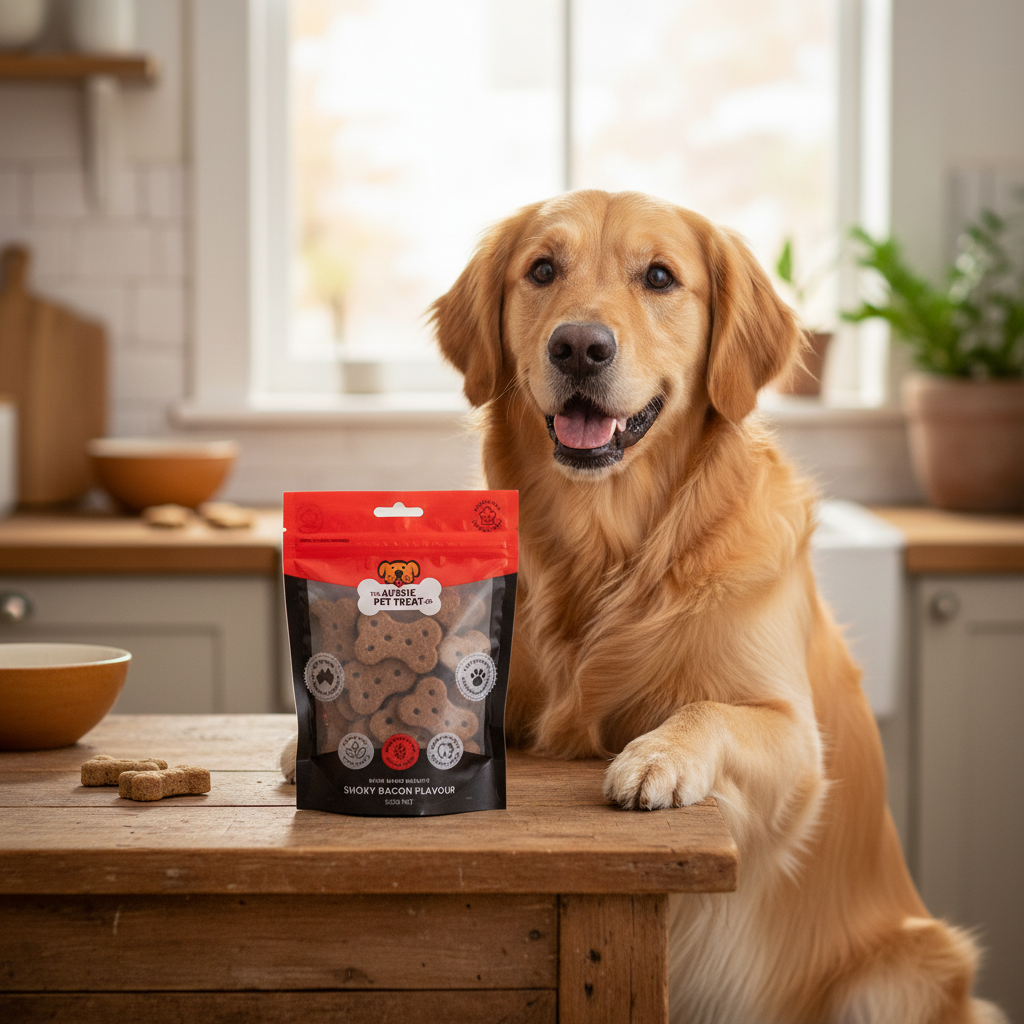 Aussie Pet Treat Smoky Bacon Dog Biscuits 150g