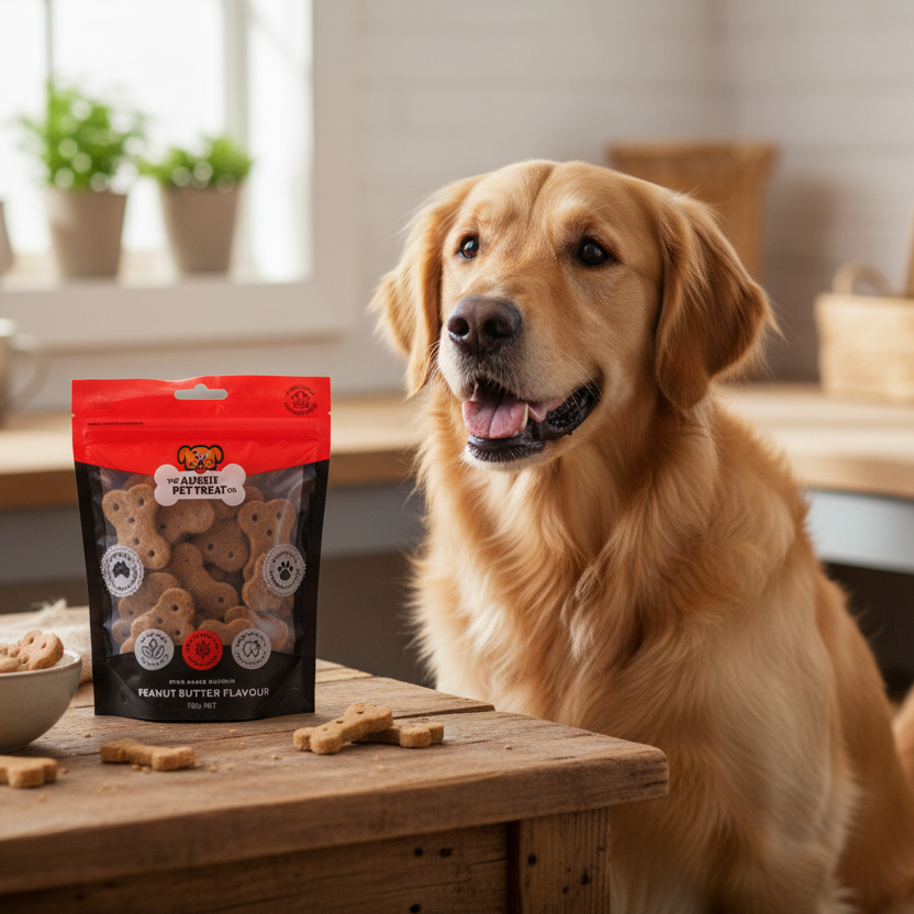 Aussie Pet Treat Peanut Butter Dog Biscuits 150g