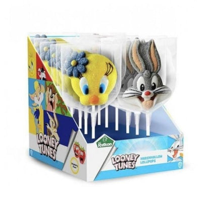 12pk Looney Tunes Marshmallow Pops 45g