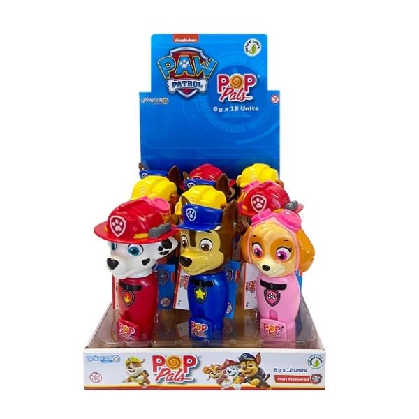 12pk Paw Patrol Pop Pals 8g