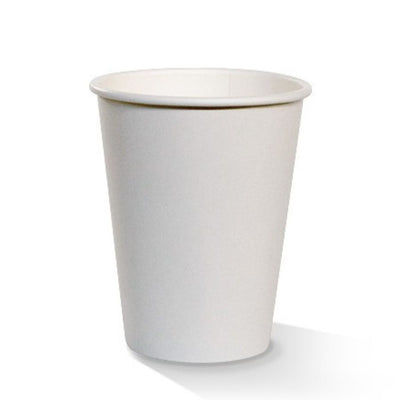 50pk 12oz Single Wall Plain White Cup (90x58x110mm)