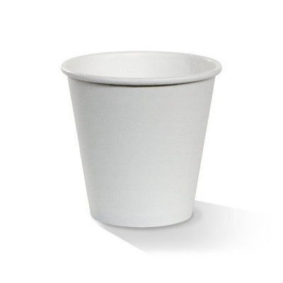 50pk 8oz Single Wall Plain White Cup (90x57x85mm)