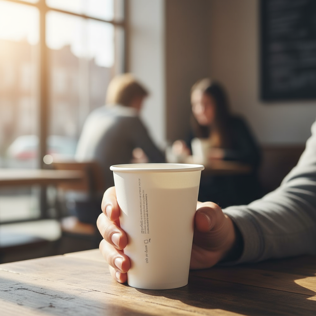 50pk 8oz PLA Coated Single Wall Cup (90x57x85mm)