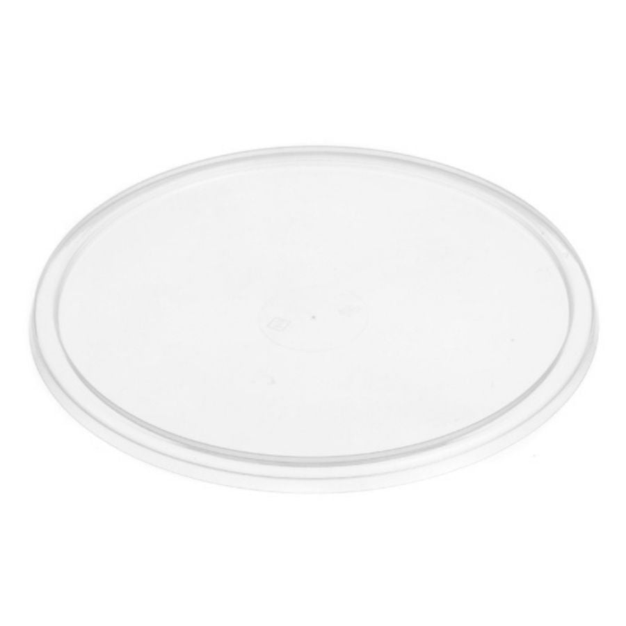 50pk 180mm Round Reusable Plastic Lids (Suit 1050ml Noodle Bowls) (LIDS ONLY)