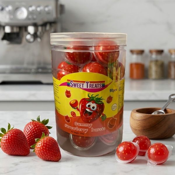 Gummy Bursts Strawberry 30pcs